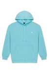 Dalix Womens Lil Heart Midweight Hooded Sweatshirt In Blue
