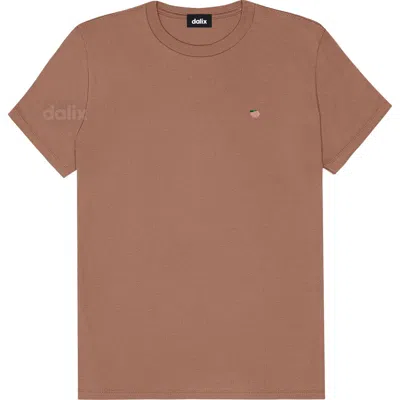 Dalix Womens Lil Peach Jersey Tee In Brown