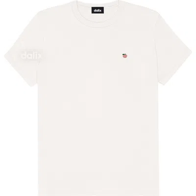 Dalix Womens Lil Peach Jersey Tee In White