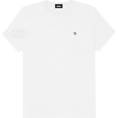 Dalix Womens Lil Peach Jersey Tee In White