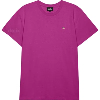 Dalix Womens Lil Peach Lightweight Everyday Tee In Purple