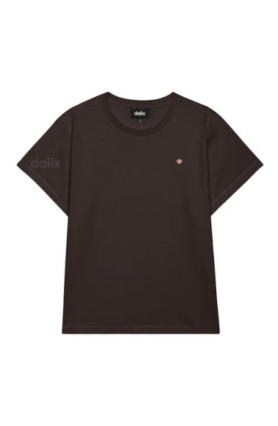 Dalix Womens Lil Peach Lightweight High Waisted Tee In Black