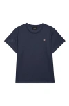 Dalix Womens Lil Peach Lightweight High Waisted Tee In Blue