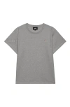 Dalix Womens Lil Strawberry Lightweight High Waisted Tee In Gray