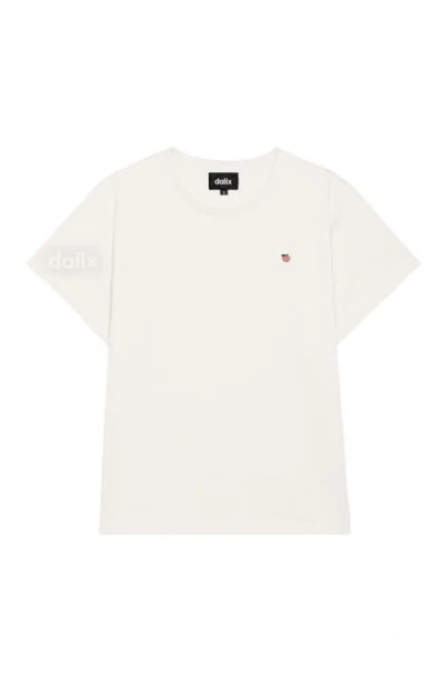 Dalix Womens Lil Peach Lightweight High Waisted Tee In White