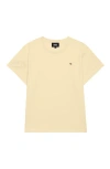 Dalix Womens Lil Peach Lightweight High Waisted Tee In Yellow