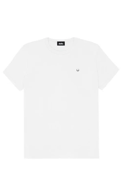 Dalix Womens Lil Smile Jersey Relaxed Tee In White
