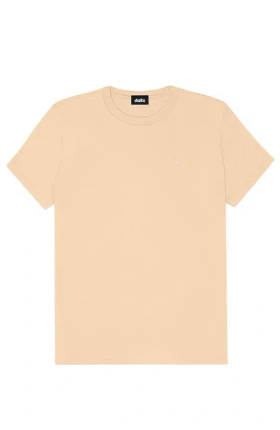Dalix Womens Lil Smile Jersey Relaxed Tee In Sand