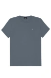 Dalix Womens Lil Smile Jersey Relaxed Tee In Blue