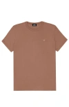 Dalix Womens Lil Smile Jersey Relaxed Tee In Brown