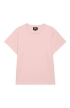 Dalix Womens Lil Smile Lightweight High Waisted Tee In Pink