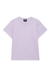 Dalix Womens Lil Smile Lightweight High Waisted Tee In Purple