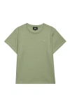 Dalix Womens Lil Smile Lightweight High Waisted Tee In Green