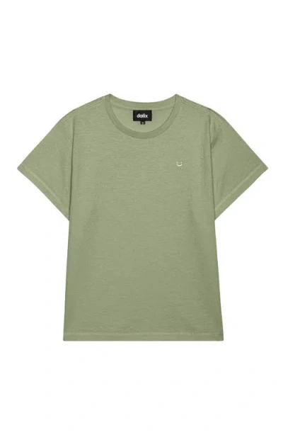 Dalix Womens Lil Smile Lightweight High Waisted Tee In Green