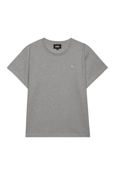 Dalix Womens Lil Smile Lightweight High Waisted Tee In Gray
