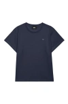 Dalix Womens Lil Smile Lightweight High Waisted Tee In Blue