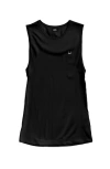 Dalix Womens Lil Smile Muscle Tank In Black
