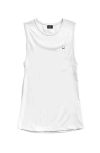 Dalix Womens Lil Smile Muscle Tank In White