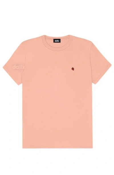 Dalix Womens Lil Strawberry Jersey Tee In Neutral