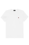 Dalix Womens Lil Strawberry Jersey Tee In White