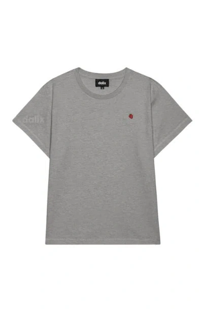 Dalix Womens Lil Strawberry Lightweight High Waisted Tee In Gray
