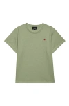 Dalix Womens Lil Strawberry Lightweight High Waisted Tee In Green
