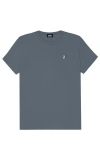 Dalix Womens Peace Sign Jersey Relaxed Tee In Blue