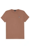 Dalix Womens Peace Sign Jersey Relaxed Tee In Brown