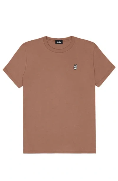 Dalix Womens Peace Sign Jersey Relaxed Tee