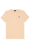 Dalix Womens Peace Sign Jersey Relaxed Tee In Sand