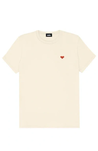 Dalix Womens Pixel Heart Jersey Relaxed Tee In Brown