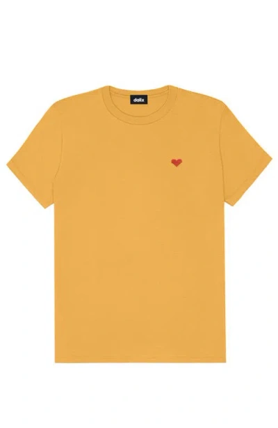 DALIX DALIX WOMENS PIXEL HEART JERSEY RELAXED TEE