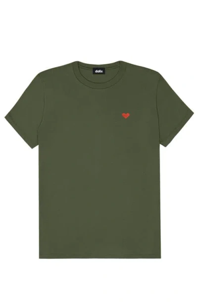 Dalix Womens Pixel Heart Jersey Relaxed Tee