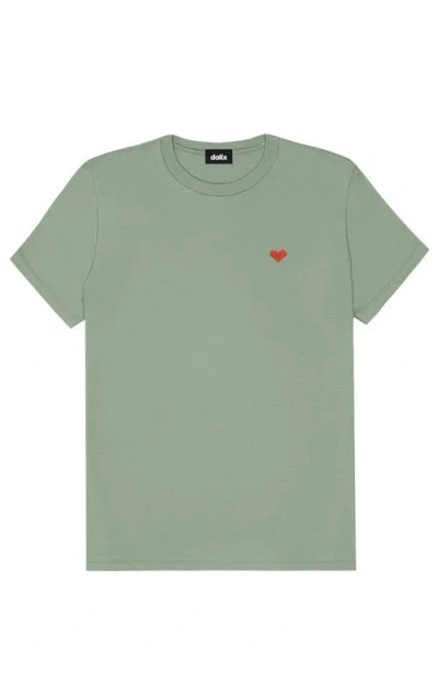 Dalix Womens Pixel Heart Jersey Relaxed Tee