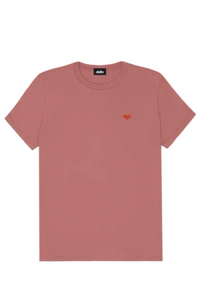 Dalix Womens Pixel Heart Jersey Relaxed Tee