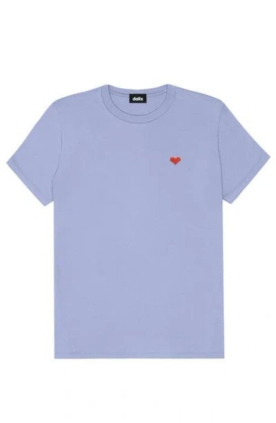 Dalix Womens Pixel Heart Jersey Relaxed Tee