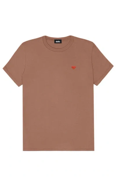 Dalix Womens Pixel Heart Jersey Relaxed Tee