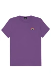 Dalix Womens Rainbow Jersey Relaxed Tee In Purple