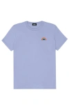 Dalix Womens Rainbow Jersey Relaxed Tee In Blue