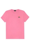Dalix Womens Rainbow Jersey Relaxed Tee In Pink