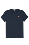Dalix Womens Rainbow Jersey Relaxed Tee In Blue