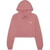 Dalix Womens Salty Midweight Fleece Cropped Hooded Sweatshirt