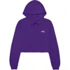 Dalix Womens Salty Midweight Fleece Cropped Hooded Sweatshirt