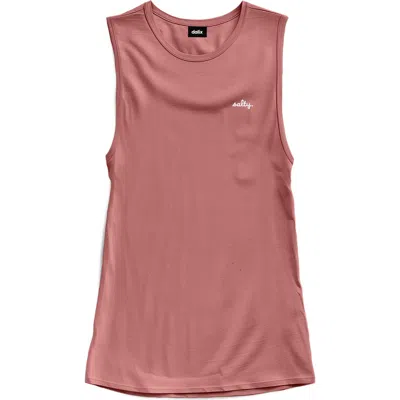 Dalix Womens Salty Muscle Tank In Brown