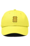 Dalix Yellow Gummy Embroidered Dad Cap