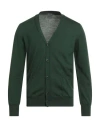 Dalmine Man Cardigan Green Size 38 Merino Wool