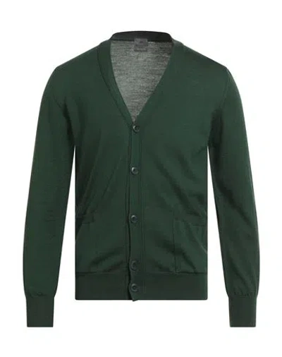 Dalmine Man Cardigan Green Size 38 Merino Wool