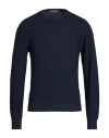 Dalmine Man Sweater Navy Size 44 Merino Wool In Blue
