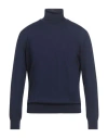Dalmine Man Turtleneck Navy Size 42 Merino Wool