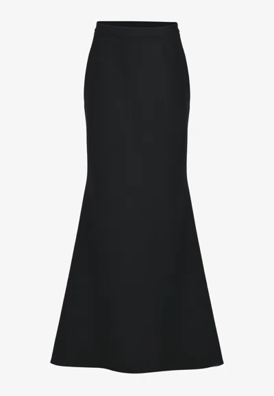 Dalood Adele Midi Flared Skirt In Black